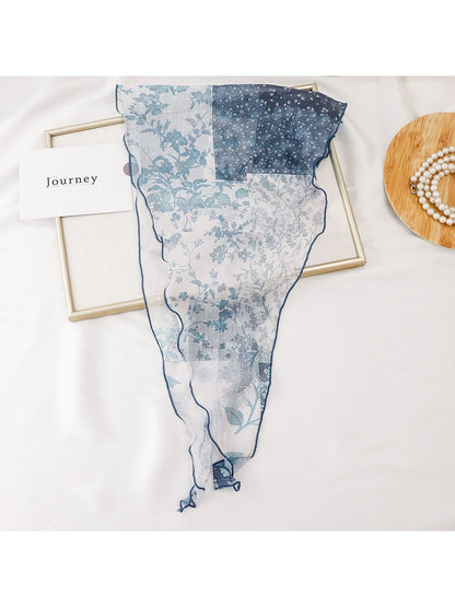 Scarvii - Fashion Print Diamond Shaped Scarf
