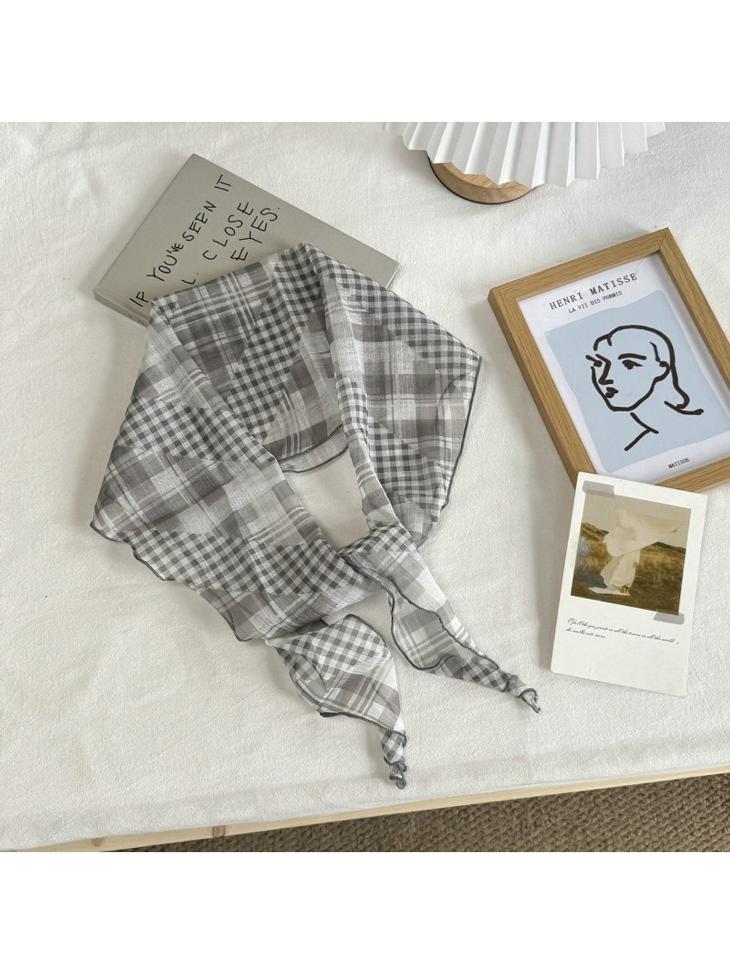 Scarvii - Simple Check Print Fashion Scarf