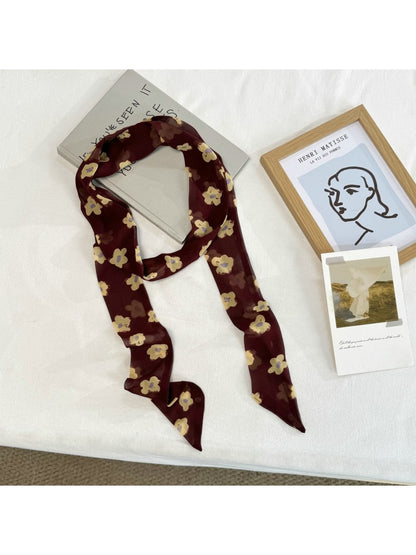 Scarvii - Boho Print Skinny Scarf