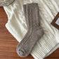 Rufia - Fluffy Soft Rib Knit Crew Socks