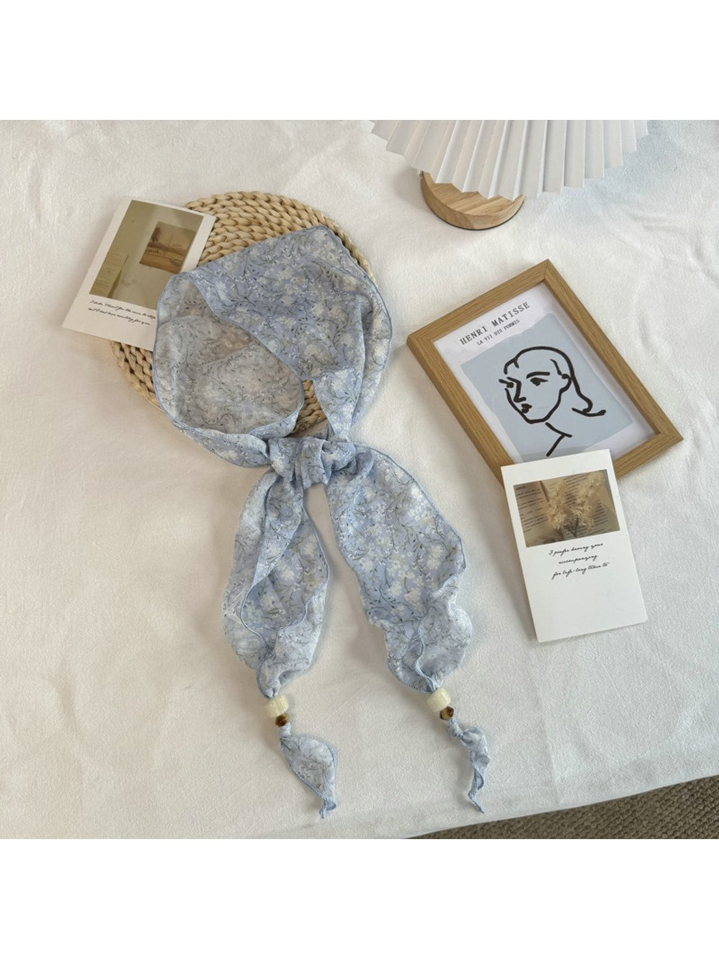Scarvii - Pastoral Floral Print Elegant Scarf
