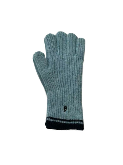 Gloving - Unisex Full-Cover Knitted Gloves with Letter Embroidered