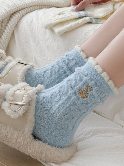 Rufia - Soft Cute Thick Winter Socks for Girls