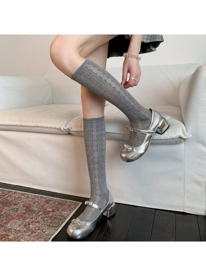 Rufia - Ballet Inspired Women's Mid Calf Socks