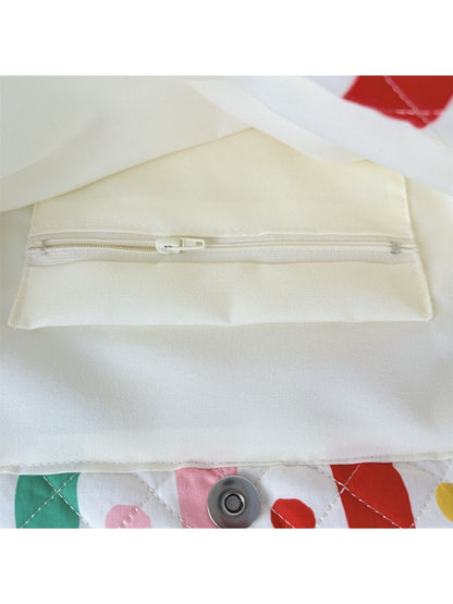Cosbai – Quilted Cartoon Tote Bag