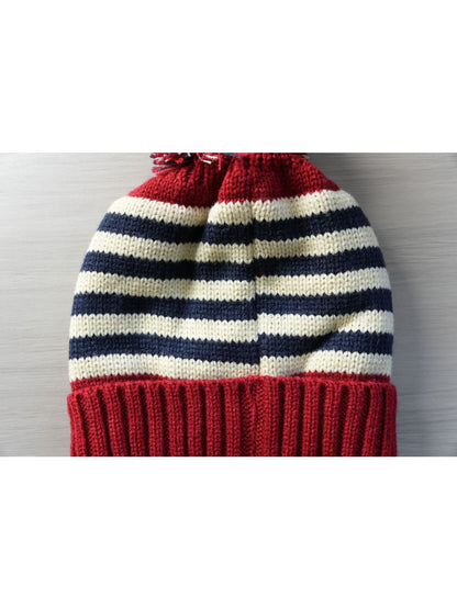 Haila - Winter Knitted Beanie with Flag Pattern
