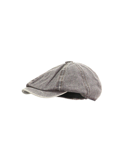 Haila - Panelled Button Top Newsboy Cap