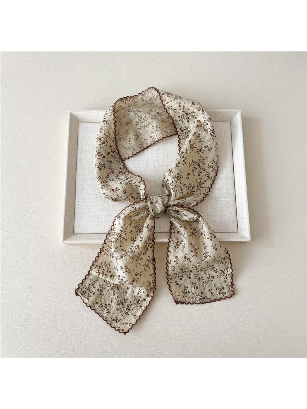 Scarvii - Floral Patchwork Narrow Scarf