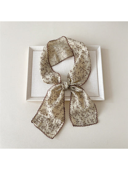 Scarvii - Floral Patchwork Narrow Scarf