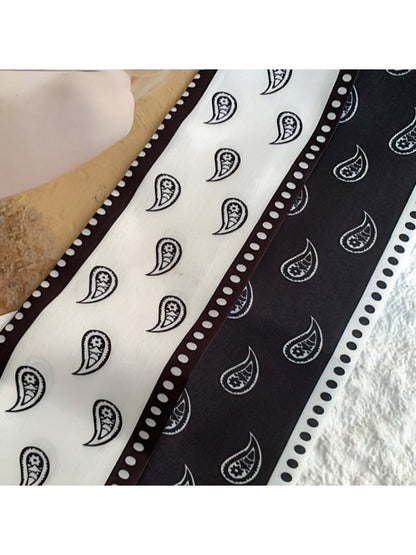 Scarvii - French Elegant Vintage Paisley Slim Scarf