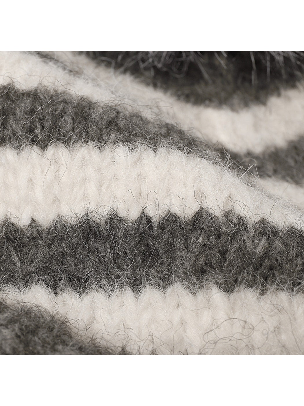 Haila - Striped Pom Ear Flap Knit Winter Hat
