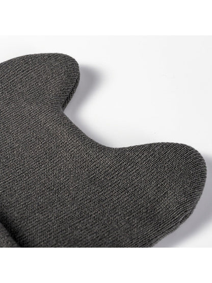 Haila - Rounded Ear Cuffed Knit Beanie