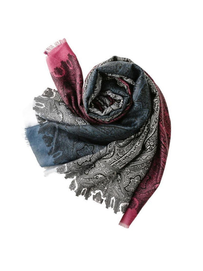 Scarvii - Paisley Gradient Winter Scarf