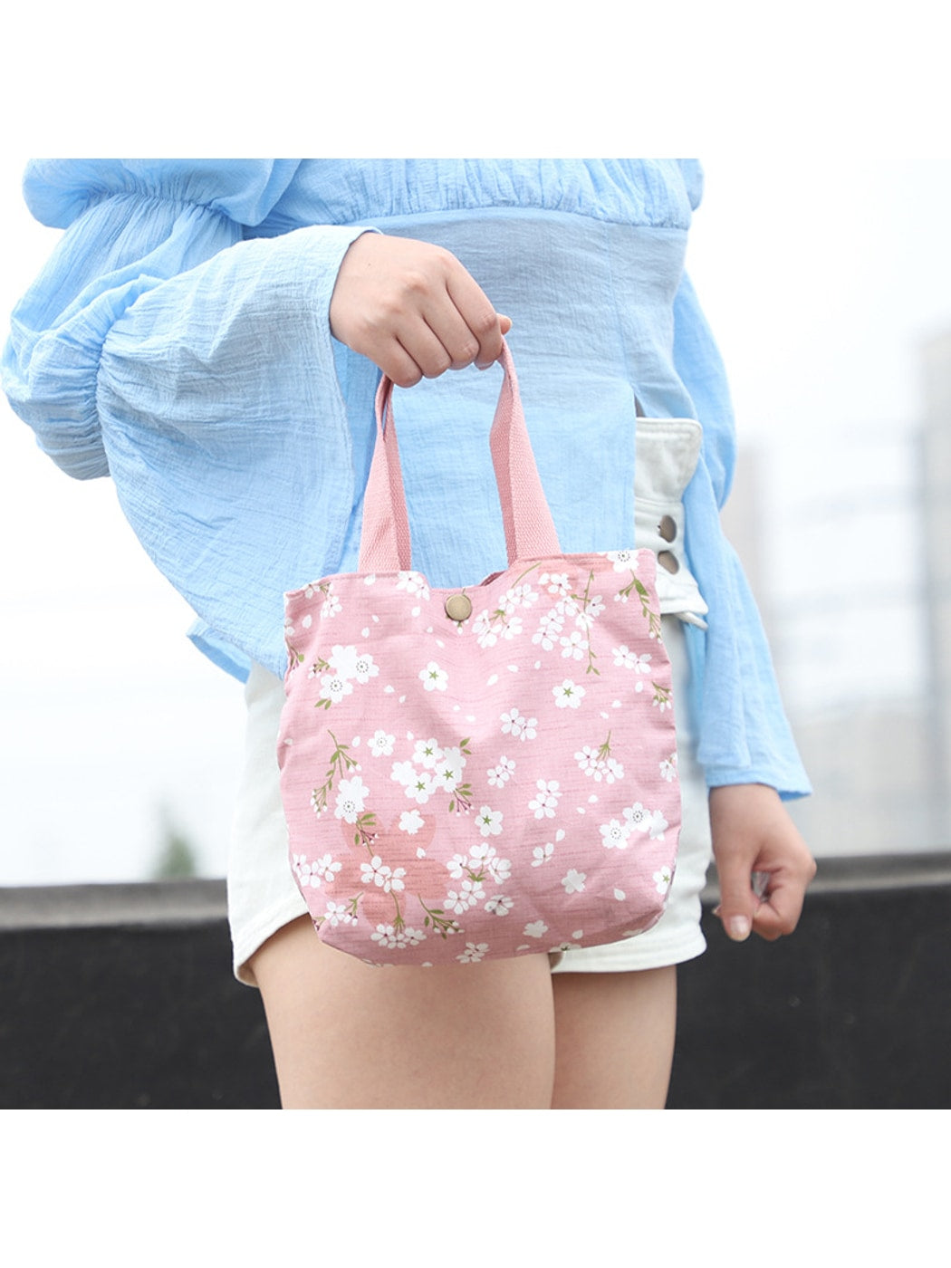 Cosbai - Daisy Print Lunch Bag