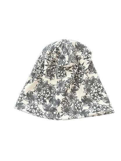 Haila - Casual Printed Slouchy Brimless Beanie Hat