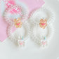 Telo - Bear and Bunny Decorated Transparent Hair Ties (Set of 4)