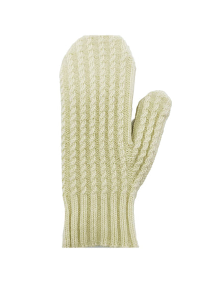 Gloving - Ribbed Knit Winter Mittens