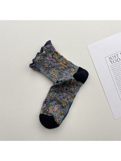 Rufia Heart White Mid Calf Socks product image