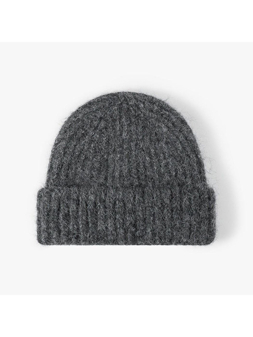 Haila - Heathered Ribbed Cuffed Knit Beanie