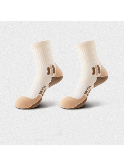 Rufia - Color Block Sport Cushion Crew Socks