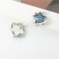 Earwish - Blue Star Stud Earrings - Simple & Sparkly
