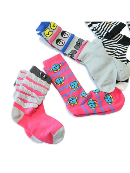 Rufia - Playful Colorful Character Crew Socks