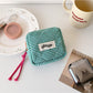 Cosbai - Square Plaid Everyday Storage Zipper Pouch Bag