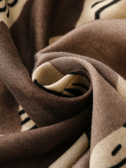 Scarvii - Autumn-Winter Irregular Polka Dot Print Scarf
