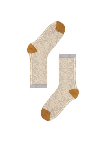 Rufia - Vintage Bloom Knit Crew Socks