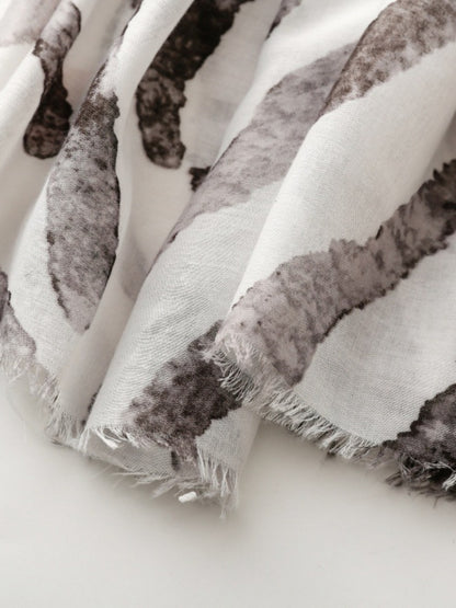 Scarvii - Soft Airy Oversized Zebra Stripe Lightweight Scarf