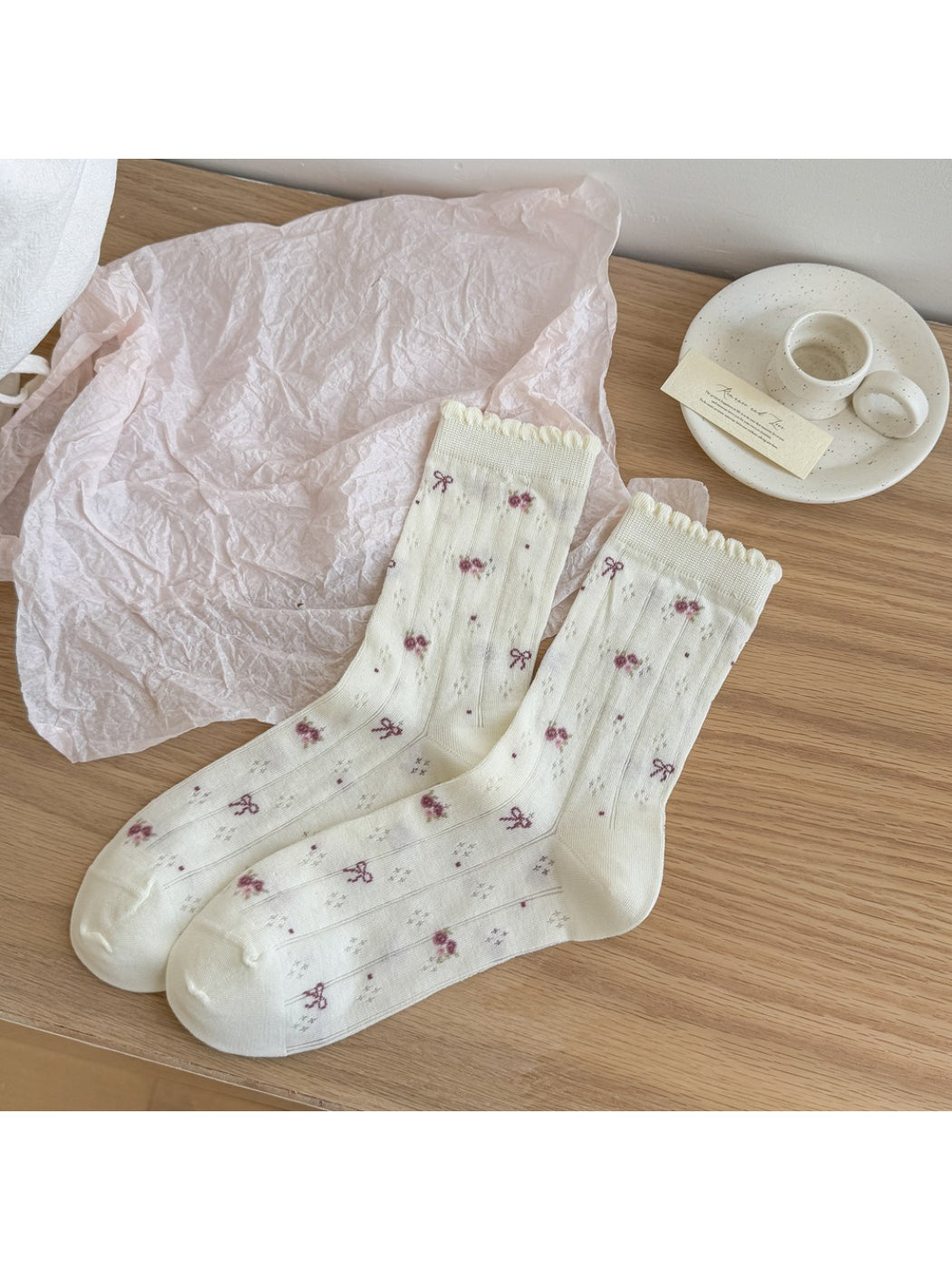 Rufia - Sweet Lace Trim Crew Socks product image 5