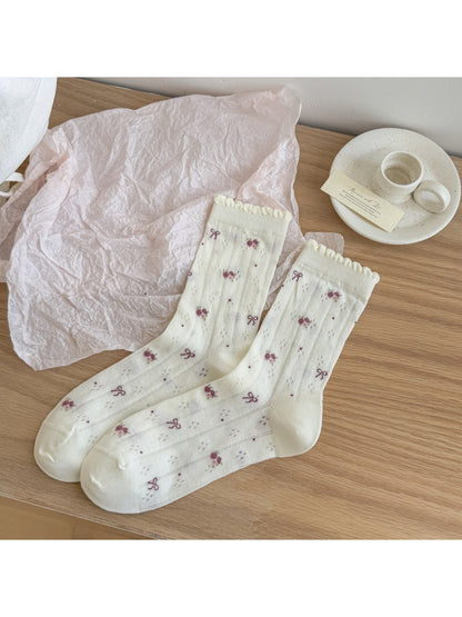 Rufia - Sweet Lace Trim Crew Socks product image 5