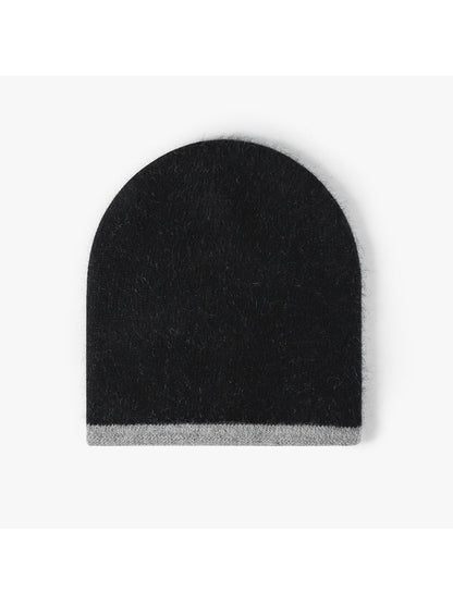 Haila - Reversible Contrast-Edge Knit Beanie