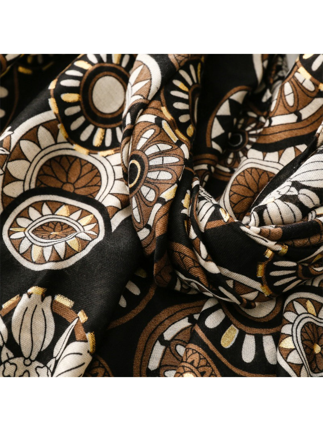 Scarvii - Soft Tone Medallion Pattern Everyday Scarf