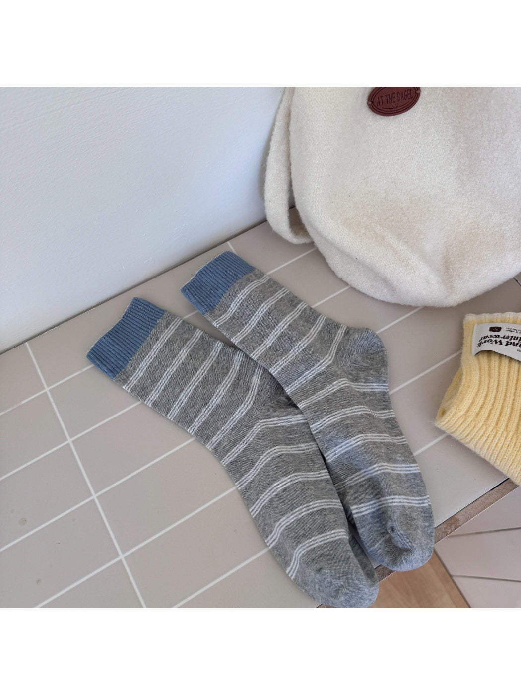 Rufia - Everyday Neutral Stripe Crew Socks product image 4