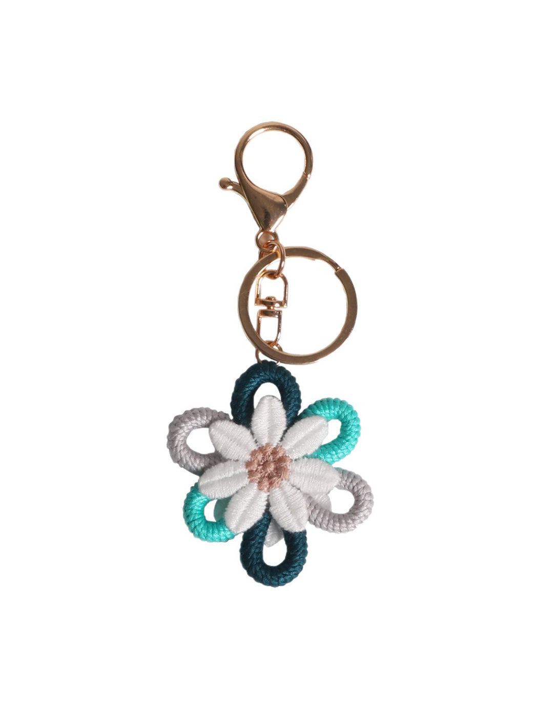 Koco Colorful Flower Loop Keychain Charm product shape