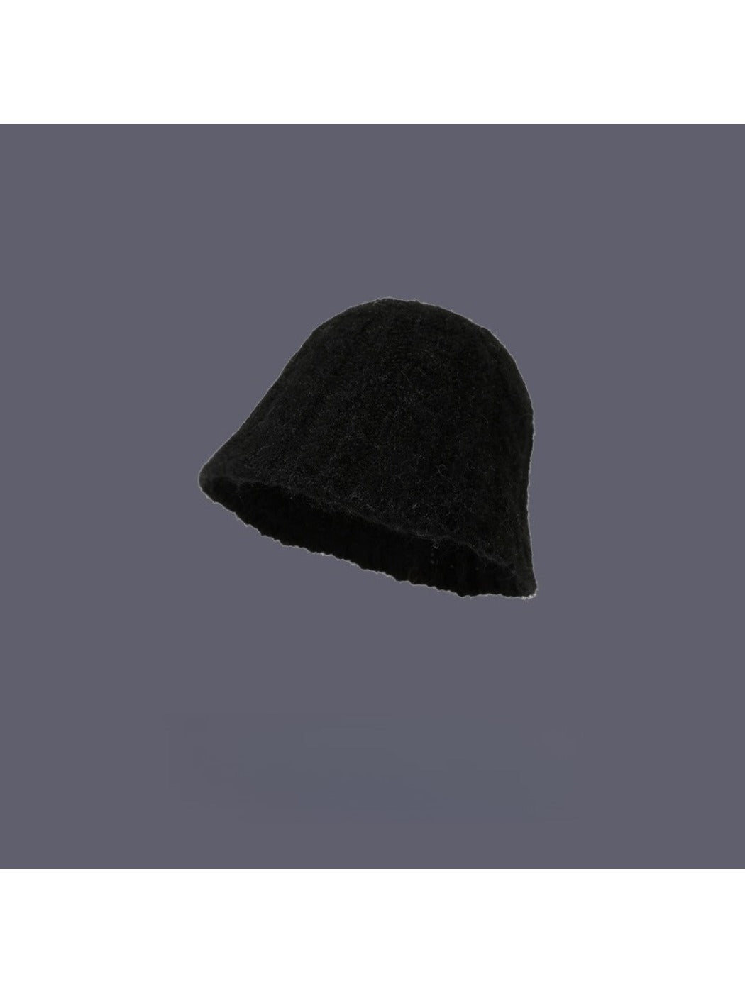 Haila - Solid Color Knitted Bucket Hat