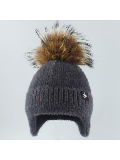 Haila - Simple Brimless Ear Coverage Knit Beanie