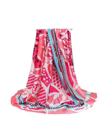 Scarvii - Border Polka Dot Printed Scarf