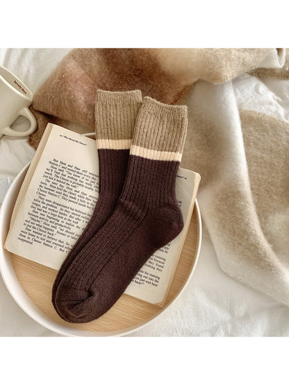 Rufia - Classic Colorblock Stripe Crew Socks