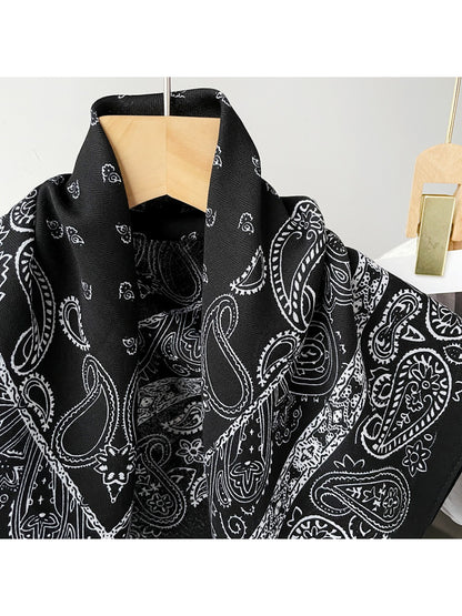 Scarvii - Paisley Print Square Scarf