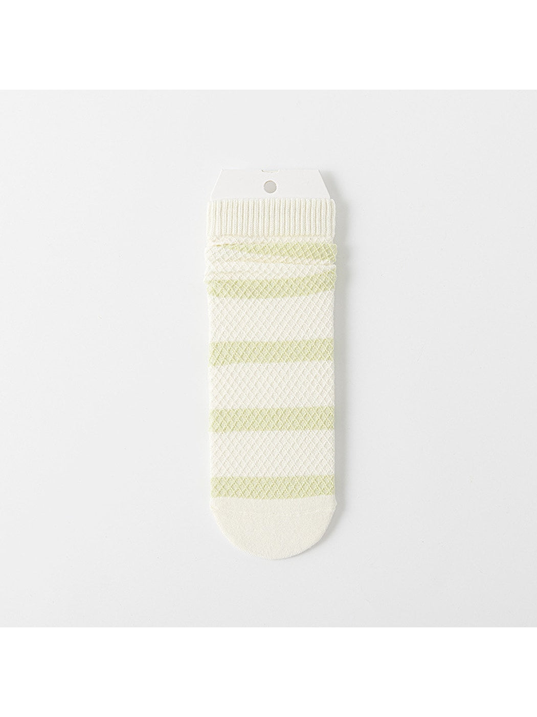 Rufia - Simple Style Candy Color Stripe Casual Crew Socks