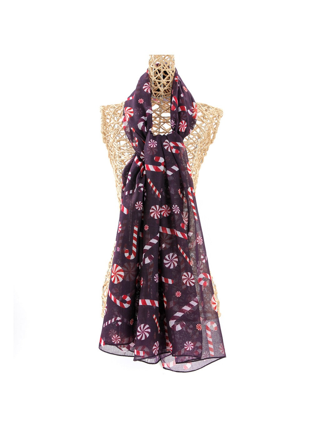 Scarvii - Christmas Candy Print Winter Scarf