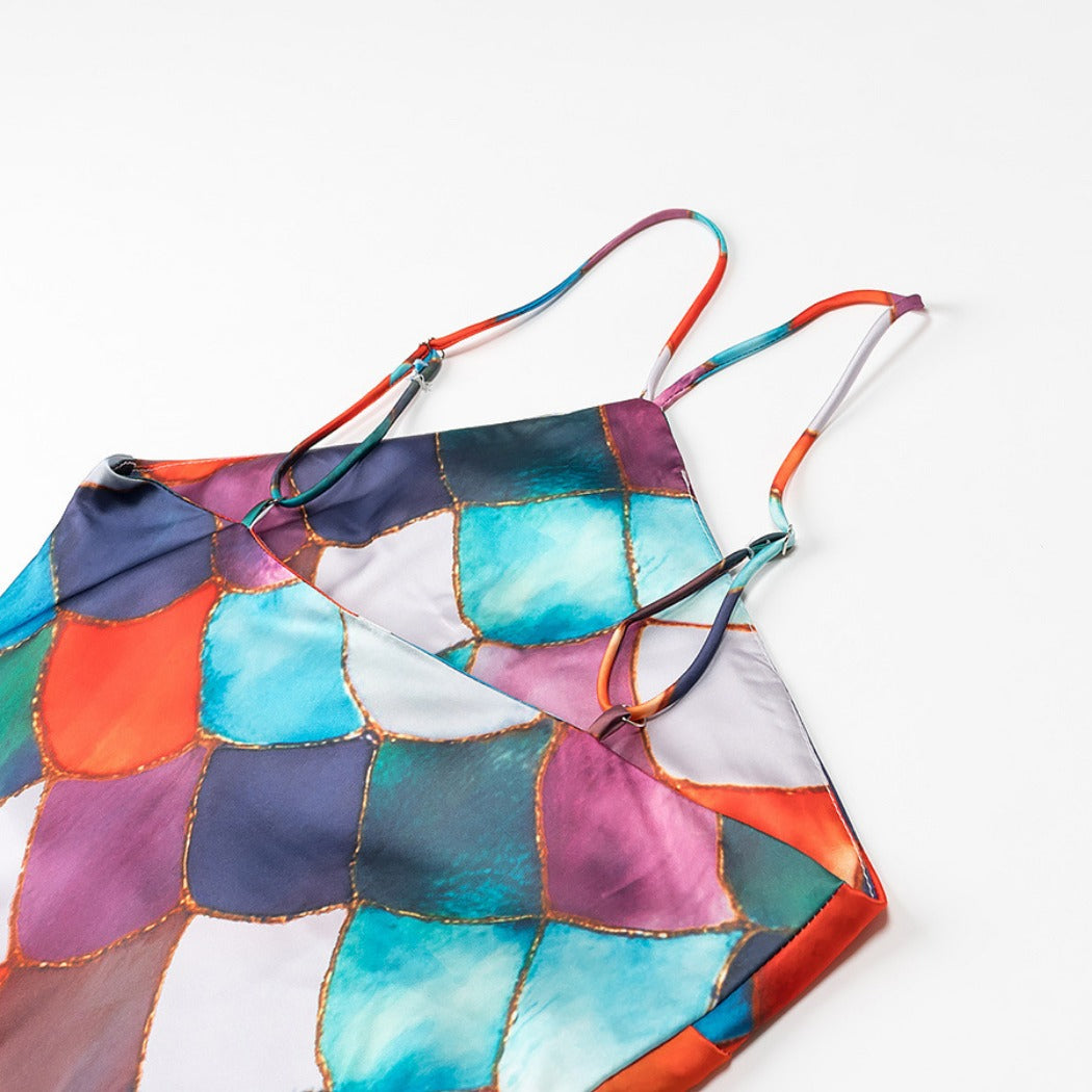 Troposa - Mermaid Scale Colorful Dress - Dreamy & Stylish