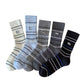 Rufia - Stripe Mid-Calf Capsule Sock with Puppy Patterns