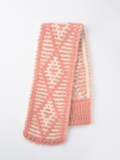 Scarvii - Two-Tone Knitted Scarf with Slip-Through Design
