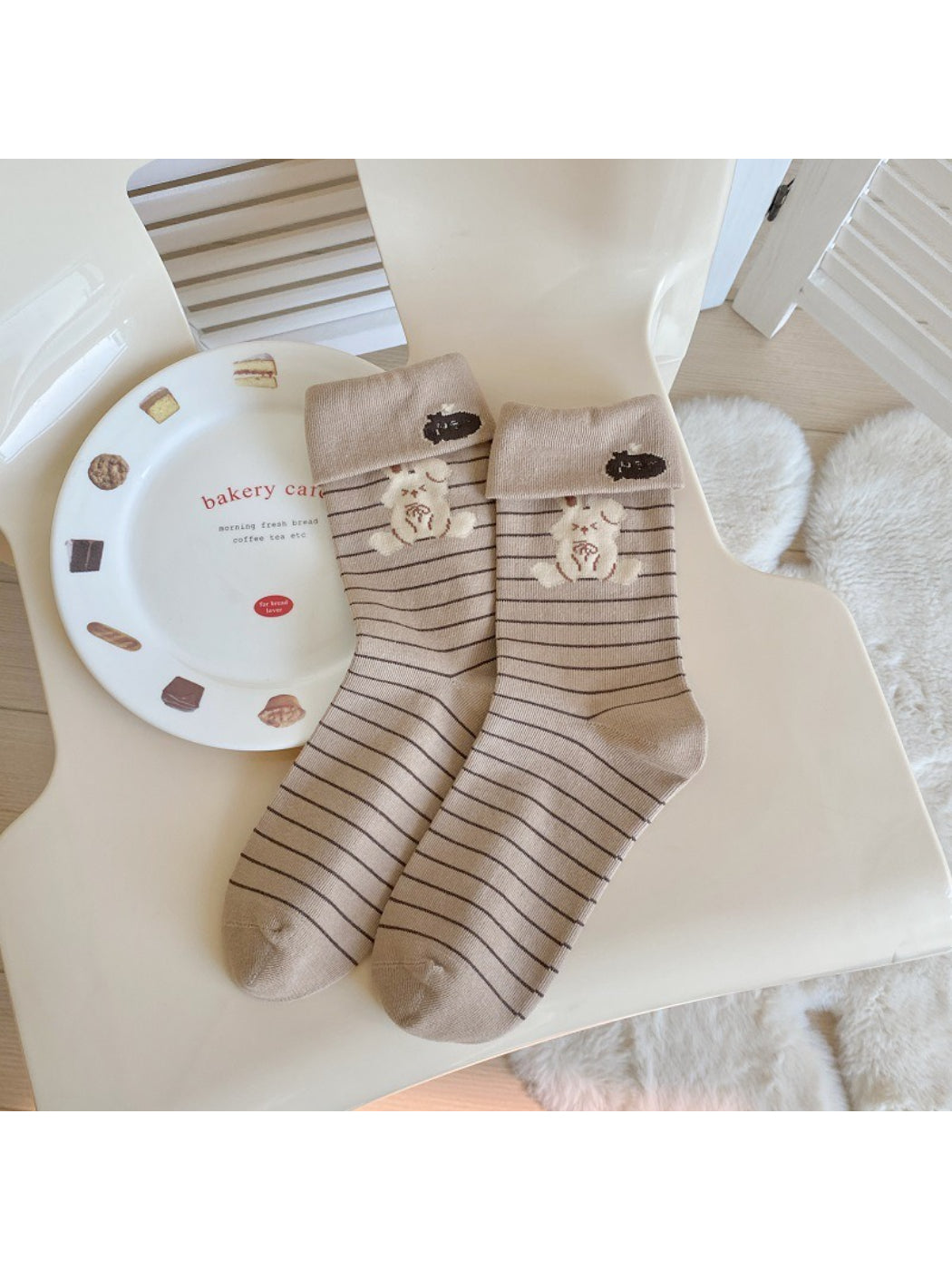 Rufia - Foldable Cuff Animal Character Crew Socks product image 3