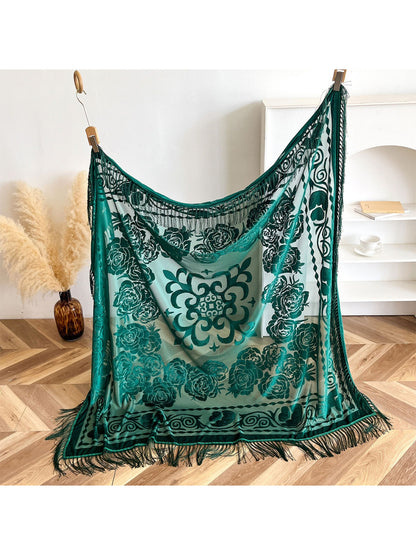 Scarvii - Ornate Scroll Wrap Scarf