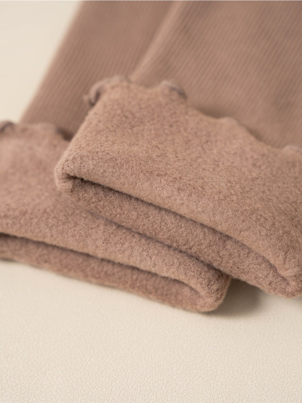 Rufia – Ruffled Plush Lined Winter Socks