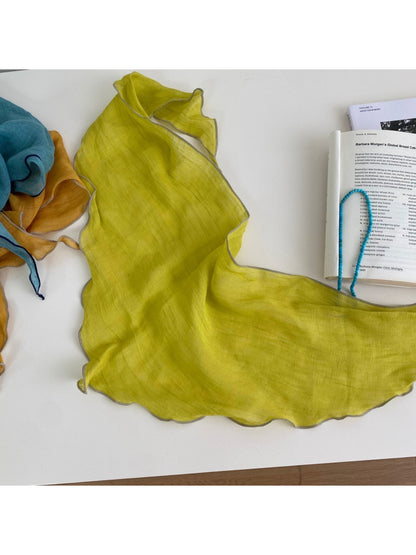 Scarvii Lightweight Solid Colour Triangle Scarf